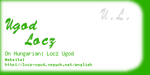 ugod locz business card